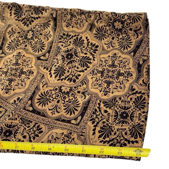 Daniel Field 100% Silk Capri Pants Womens Large 14/16 Black Brown Exotic Print - Picture 8 of 10